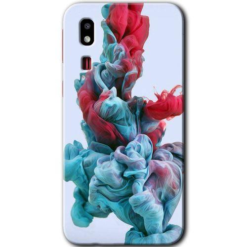 Galaxy A2 Core Kılıf HD Desen Baskılı Arka Kapak - Renkli Karışım + Kırılmaz Cam