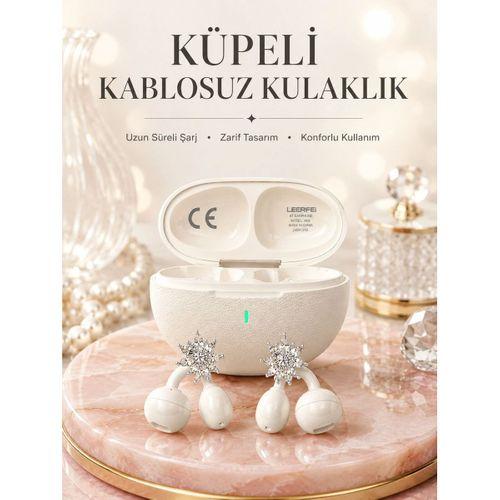 Küpeli Kablosuz Kulaklık Uzun Süreli Batarya Performansı