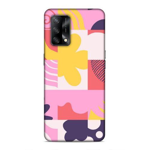 Oppo A74 4G Uyumlu Kılıf Insomnia (22) Tam Koruma Kılıfı Pembe Sarı