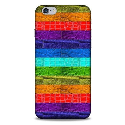 Apple Iphone 6S Plus Kılıf Patchwork (38) Neo Hybrid Kılıf Yeşil Kırmızı Mor