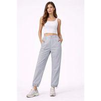 Paraşüt Kumaş Pantolon Bel Ve Paça Ayarlanabilir Lastikli Spor Pantolon - Gri