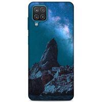 Lopard Samsung Galaxy A12 Uyumlu Kılıf Gece'S (7) Telefon Kılıfı Açık Mavi