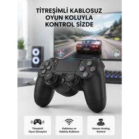 Ps4 Kablosuz Oyun Kolu V2 – Bluetooth Bağlantılı, Titreşimli, Pc Ve Mobil Uyumlu