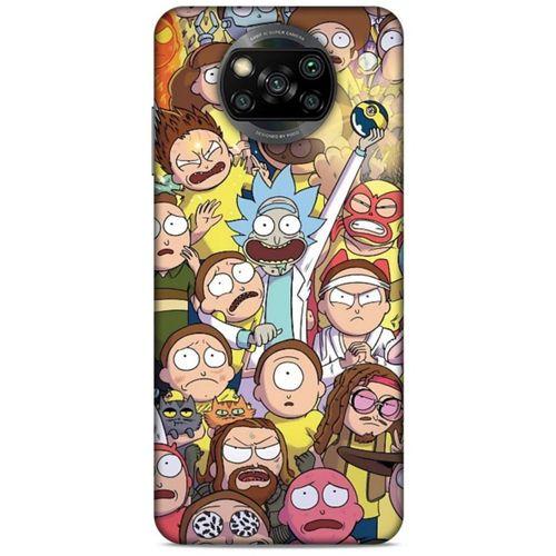 Xiaomi Redmi Poco X3 Uyumlu Kılıf Rick And Morty (34) Slim Armor Kılıf Manager Morty