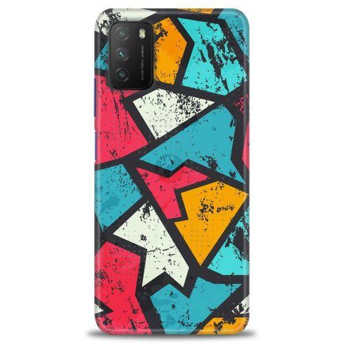 Xiaomi Poco M3 Kılıf HD Baskılı Kılıf - Grafiti + Tam Ekran Koruyucu