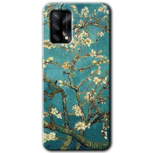 Oppo A54 Kılıf HD Desen Baskılı Arka Kapak - Almond Blossom + Kırılmaz Cam