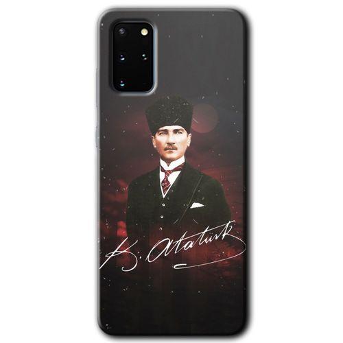 Galaxy S20 Plus Kılıf HD Desen Baskılı Arka Kapak - Kemal Atatürk
