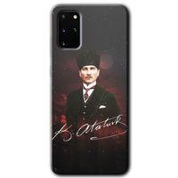 Galaxy S20 Plus Kılıf HD Desen Baskılı Arka Kapak - Kemal Atatürk