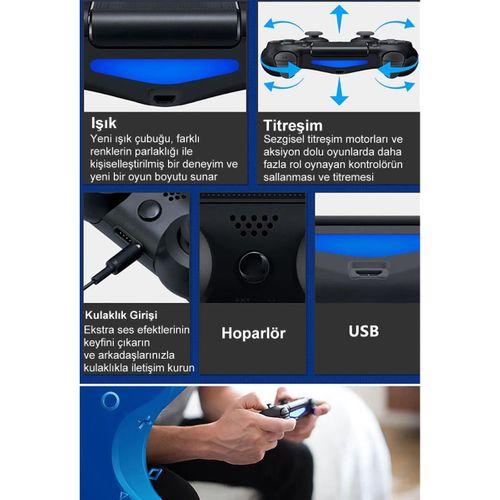 Sepetinegelsin Ps4 Uyumlu Kablosuz Oyun Kolu Gamepad Joystick