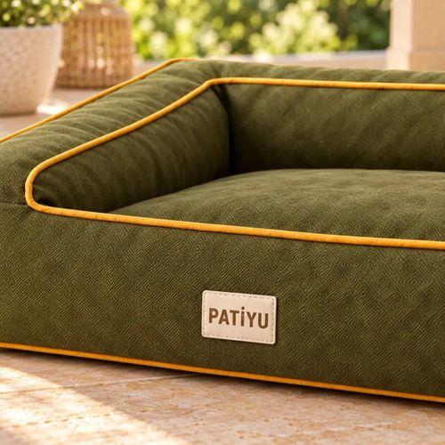 Kedi Köpek Yatağı Sofa Bed - Kiremit · Haki