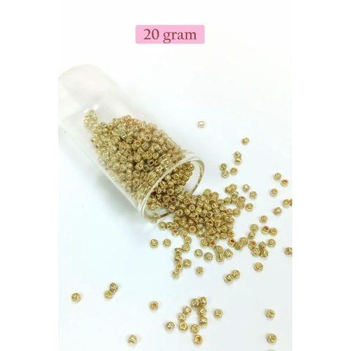 Dökme Cam Kum Boncuk (8/0) 3 mm - 4 Renk - Toplam 80 Gram - BNC416