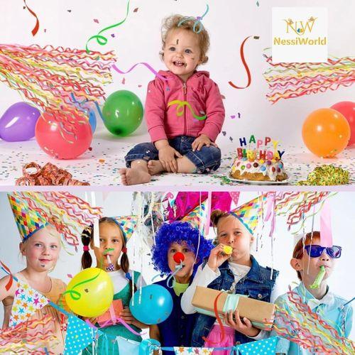 30 Şeritli Renkli Elle Atılan Konfeti – 5 Metre Uzayan Şerit Konfeti 1 Adet