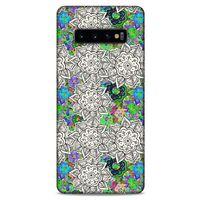 Graffitix (17) Desenli Silikon Kapak Samsung Galaxy S10 Plus Kılıf