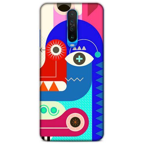 Lopard Xiaomi Redmi K30 Uyumlu Kılıf Soyut Sanat (13) Baskılı Silikon Kap