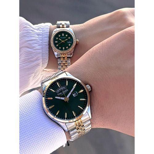 Tom Jones Çiftlere Özel Bay Ve Bayan Çelik Kordon 3 Atm Suya Dayanıklı 2 Yıl Garantili Çift Saati X6
