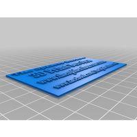 3D Kartvizit 3D Baskı (Bu ürün Sadece Plastik parçadır - Almadan Önce Soru Sorabilirsiniz)