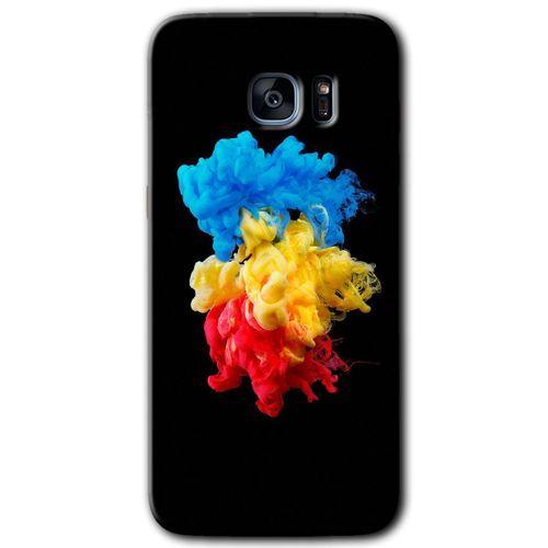 Potkal Hediye Fabrikası Samsung Galaxy S7 Edge Kılıf HD Desen Baskılı Arka Kapak - Black 1