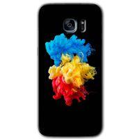 Potkal Hediye Fabrikası Samsung Galaxy S7 Edge Kılıf HD Desen Baskılı Arka Kapak - Black 1