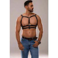Erkek Deri Seksi Göğüs Harness - Brfm138
