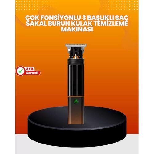Erkekler İçin 3 İn 1 Şarjlı Bakım Seti – 7300 Rpm Güçlü Motor Ve Sessiz Çalışma