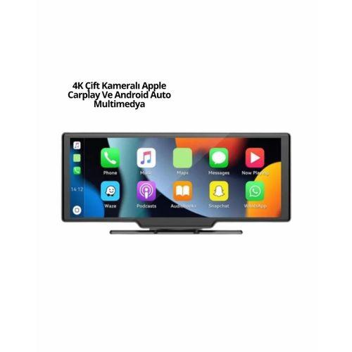 Honda Civic, Jazz, Hr-v, Cr-v, Nissan Qashqai, Micra, Juke,uyumlu Kablosuz Carplay & Android Auto Multimedya – Geri Görüş Kameralı