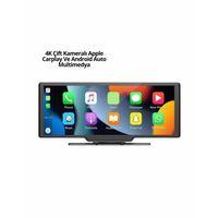 Honda Civic, Jazz, Hr-v, Cr-v, Nissan Qashqai, Micra, Juke,uyumlu Kablosuz Carplay & Android Auto Multimedya – Geri Görüş Kameralı