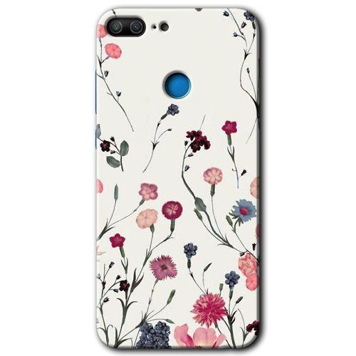 Honor 9 Lite HD Baskılı Kılıf + 9D Tam Ekran Koruyucu - Mat Çiçek