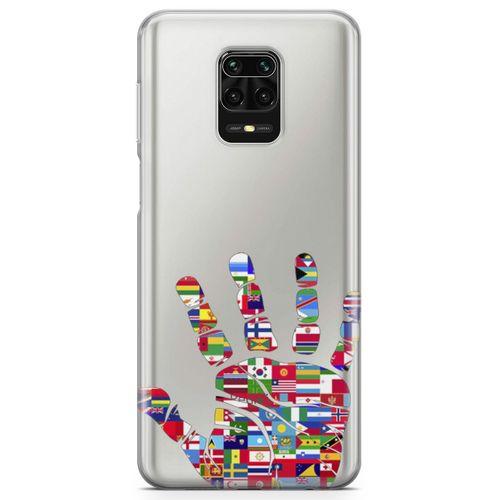 Xiaomi Redmi Note 9 Pro Kılıf Dünya Vatandaşı Arka Kapak Koruma Desenli Full Koruyucu