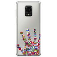Xiaomi Redmi Note 9 Pro Kılıf Dünya Vatandaşı Arka Kapak Koruma Desenli Full Koruyucu