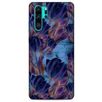 Huawei P30 Pro Uyumlu Kılıf Mavi Delisi (49) Ultra Silikon Kılıf Lale