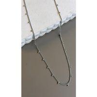 Boncuklu Zincir Kolye - Gümüş