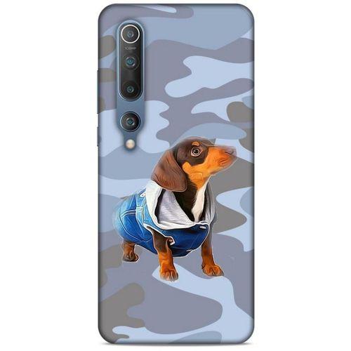 Xiaomi Mi 10 Kılıf Köpek Kıyafetleri (50) Shockproof Kılıf Dakhund Puf Mont
