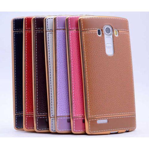 LG G4 Kılıf Zore Deri Lazer Kaplama Silikon