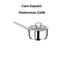 Oms 2008-T Mini Basık Tek Kulp Sos Tencere 14x5 Cm 0,70 Litre