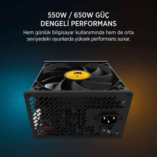 JAMES DONKEY HELIX H800 4XRBW ATX 550W GAMING KASA