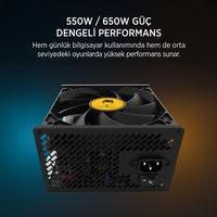 JAMES DONKEY HELIX H800 4XRBW ATX 650W GAMING KASA