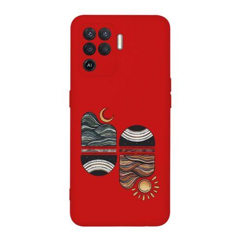 Oppo Reno 5 Lite Wave Desenli Premium Silikonlu Telefon Kılıfı