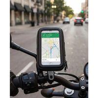 Su Geçirmez Motosiklet Bisiklet Telefon Tutucu 360 Derece Döner Gidon Telefon Standı