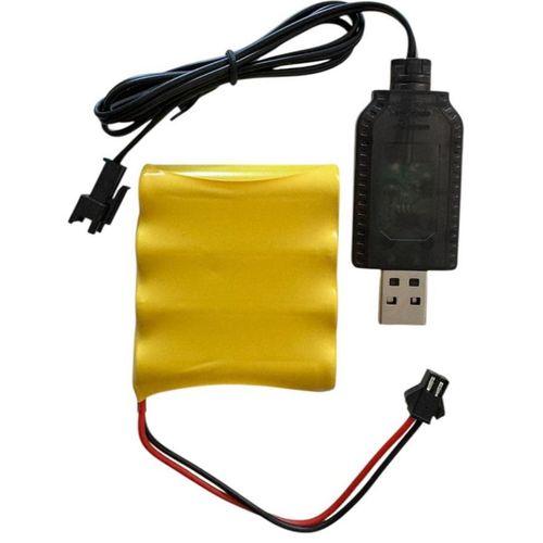 4.8 volt AA 800 mah şarjlı oyuncak bataryası ve şarj aleti-4 Pilli