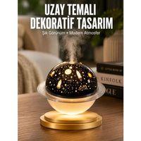 Aromaterapi Hava Nemlendirici Gece Lambası Uzay Model Satürn Oda Kokusu