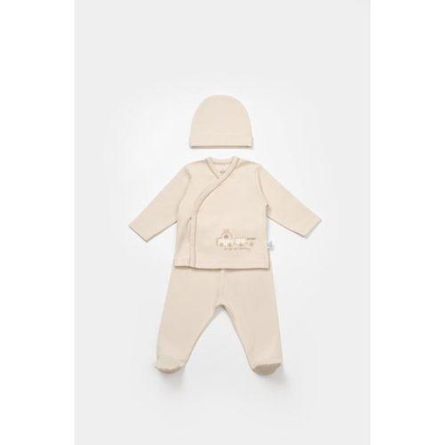 Bibaby Bimini Canvas Trains Boy 3'Lü Set 73349 Latte