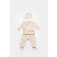 Bibaby Bimini Canvas Trains Boy 3'Lü Set 73349 Latte