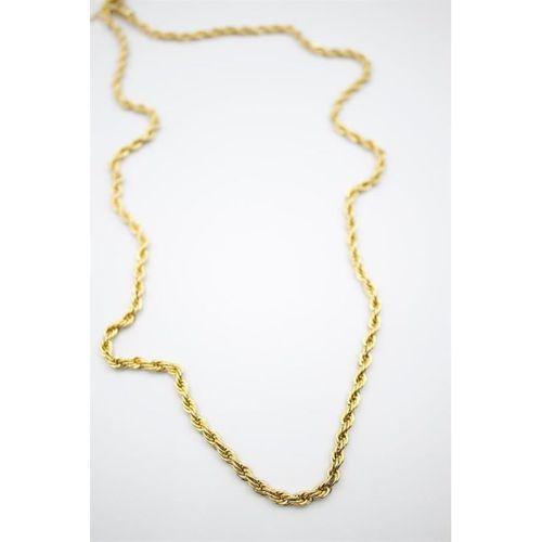 Burgu Zincir Kolye 60cm-4mm - Altın