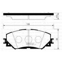 Fren Balata On Toyota Corolla (E15_) 1.6 Vvt-I 2007-2012 - Auris (Zre15) 1.6 Vvt-I 2007-2012 Rav 4