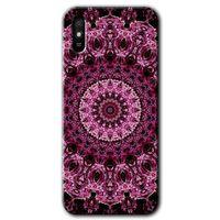 BeRa Aksesuar  Xiaomi Redmi 9A Kılıf Baskılı Kapak - Mandala Patterns Kaleidoscope +Tam Kaplayan Mat Seramik