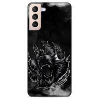 Lopard Samsung Galaxy S21 Plus Uyumlu Kılıf Tattoo's (19) Kılıfları Siyah
