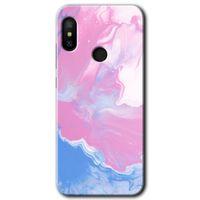 Potkal Hediye Fabrikası Xiaomi Mi A2 Lite Kılıf HD Desen Baskılı Arka Kapak - Liquid Lekeler Art