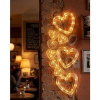 Dekoratif Kalp Led Neon Lamba Romantik Oda Balkon Ve Masa Üstü Işığı
