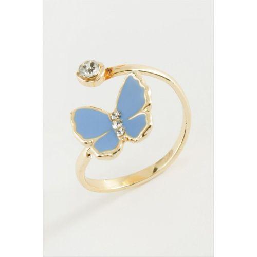 Kelebek Taşlı Mineli Yüzük Küçük