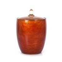 Altın Renkli Kapaklı Çöp Kovası 19X19X23Cm